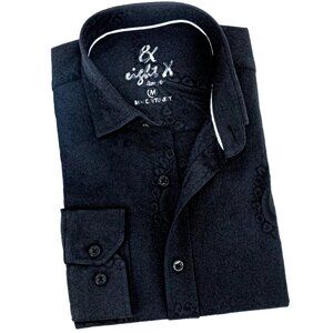 Eight X: Big Paisley Jacquard Button Down Shirt (SKU M-20679)